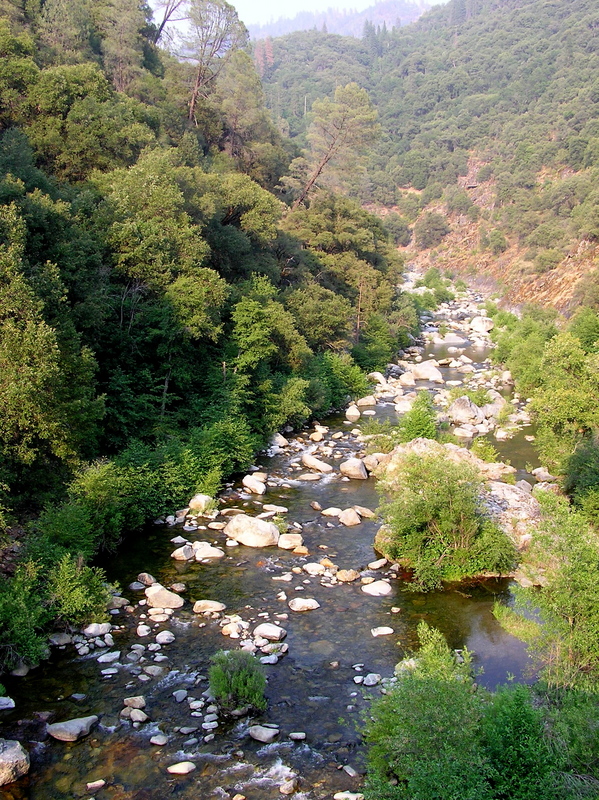 Cherry Creek (a tributary of the Tuolumne River), just a few miles south of the confluence point