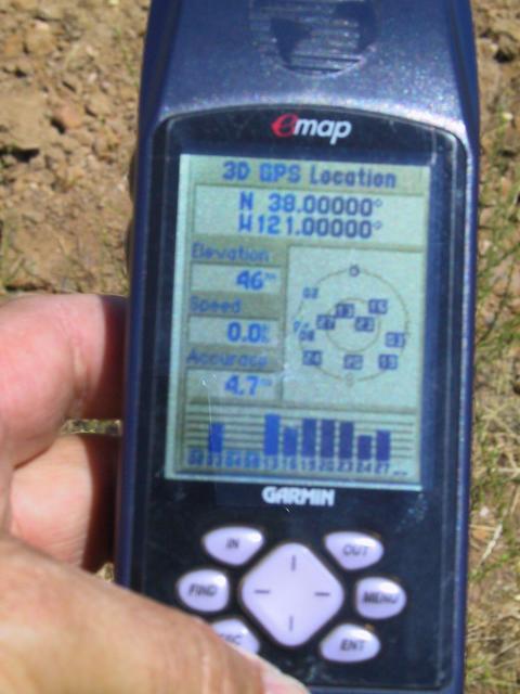 The GPS at the confluence.