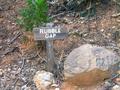 #6: Sign at Rubble Gap - start your hike just to the right