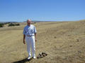 #3: My father with the site marker