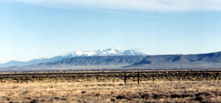 North - toward Sierra Blanca Peak and town of Antonito