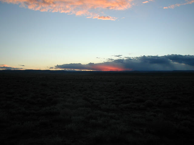 View West at Sunset