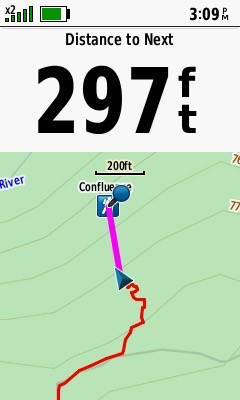 My GPS receiver, 297 feet from the point