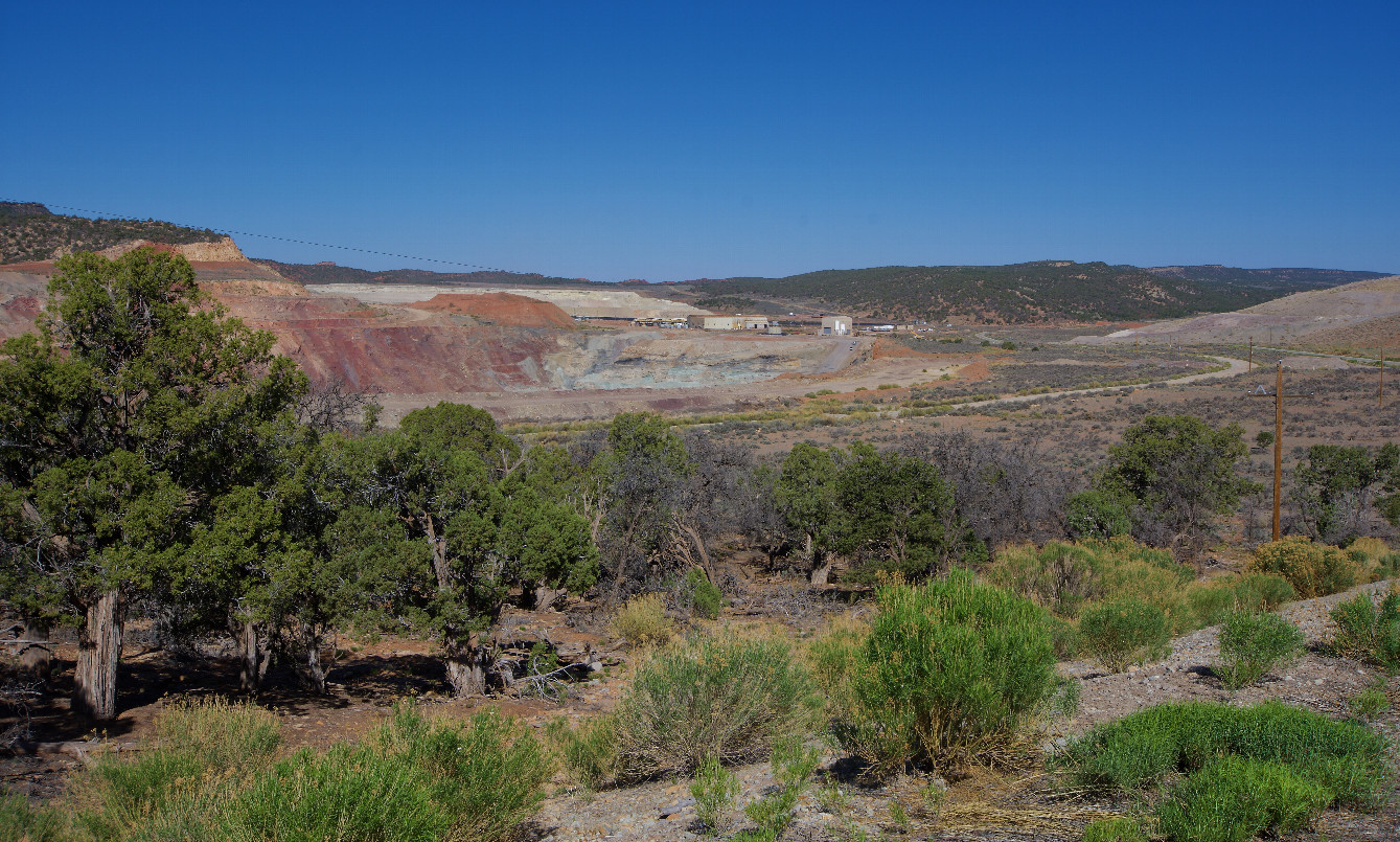 The Lisbon Valley Copper Mine, passed while driving from Moab