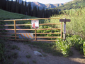 #7: Gate at the wilderness boundary.