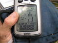 #7: GPS reading at the point after an extensive confluence dance.