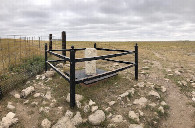 #11: View from Colorado of the point where CO/WY/NE come together.  Nebraska high point in the distace on the right, WY behind the fence of the left 