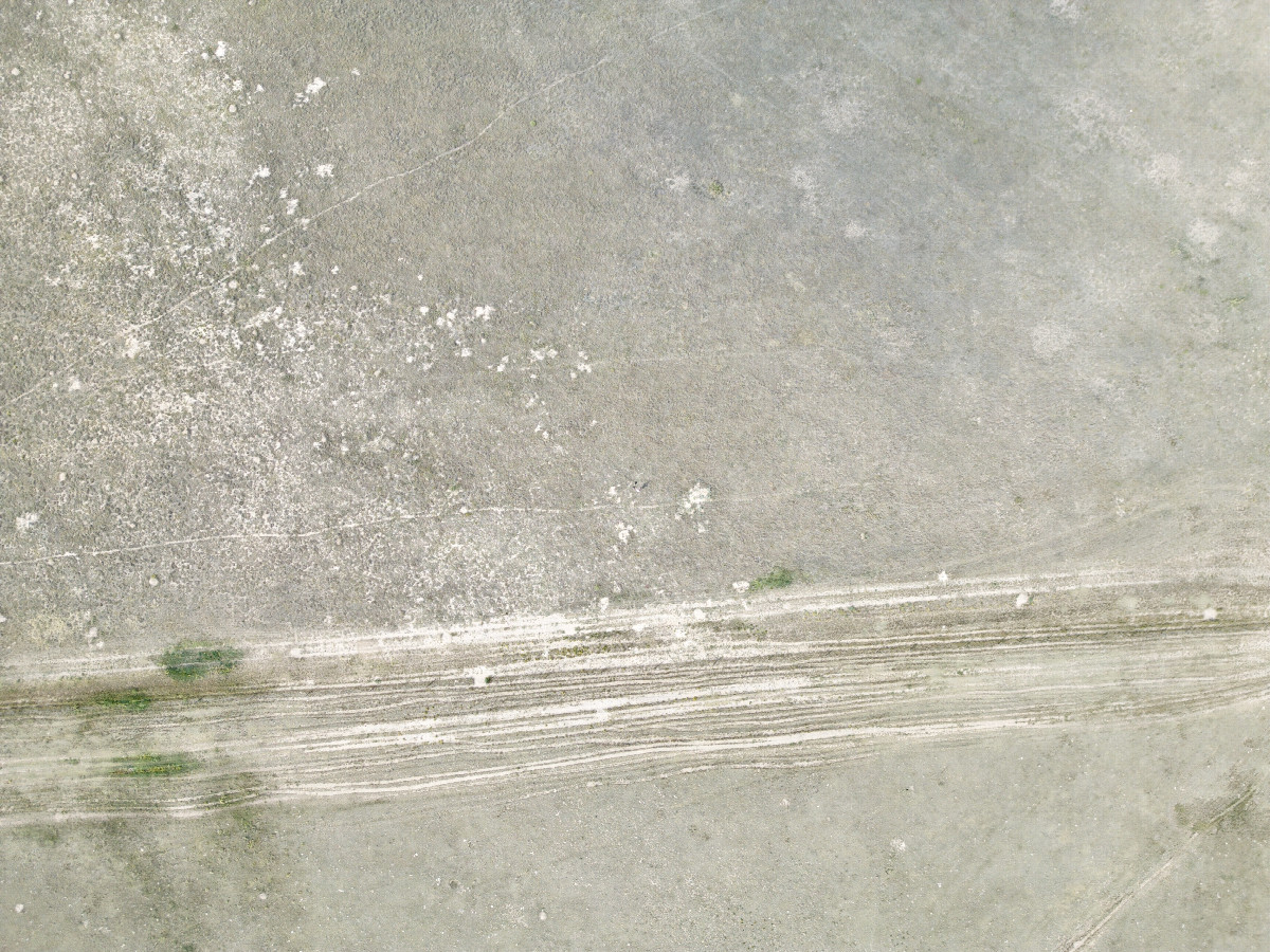 Looking down on the point from a height of 120m