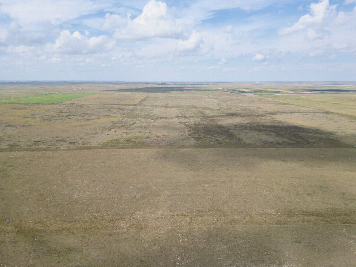 View North (into Nebraska), from 120m above the point