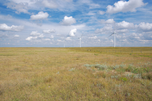#1: The confluence point lies in flat grassland, just South of the Colorado-Nebraska state line.  (This is also a view to the East.)