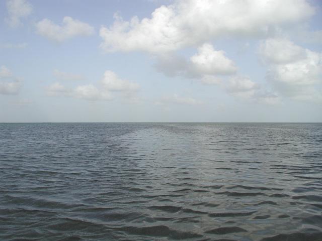 East from the confluence, over the Florida Bay