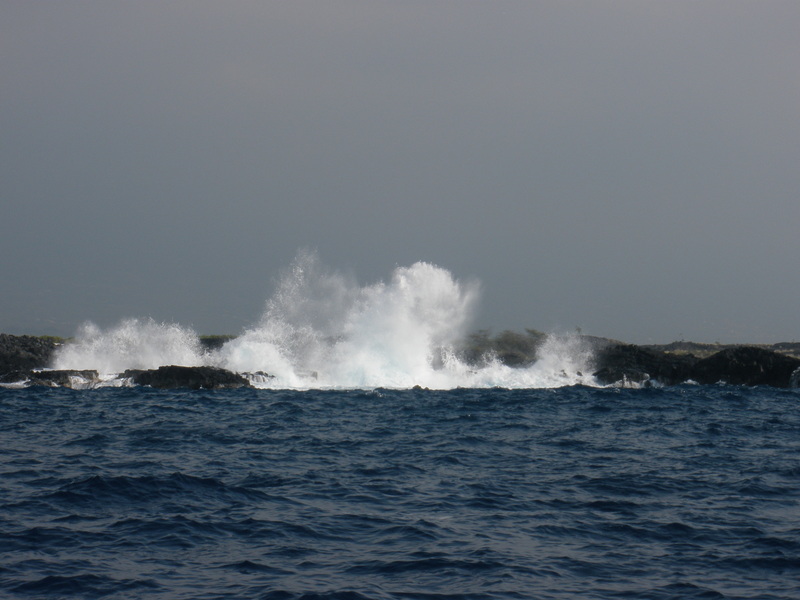 Crashing waves along the Kona Coast
