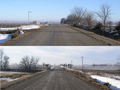 #8: Road T, looking north and south from the 41st parallel