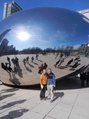 #9: The Confluence Hunters pose at “the Bean” in downtown Chicago.