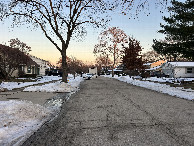 #3: Looking east from the confluence down Brantwood toward Carlisle and eventually O'Hare (featuring the delivery truck).