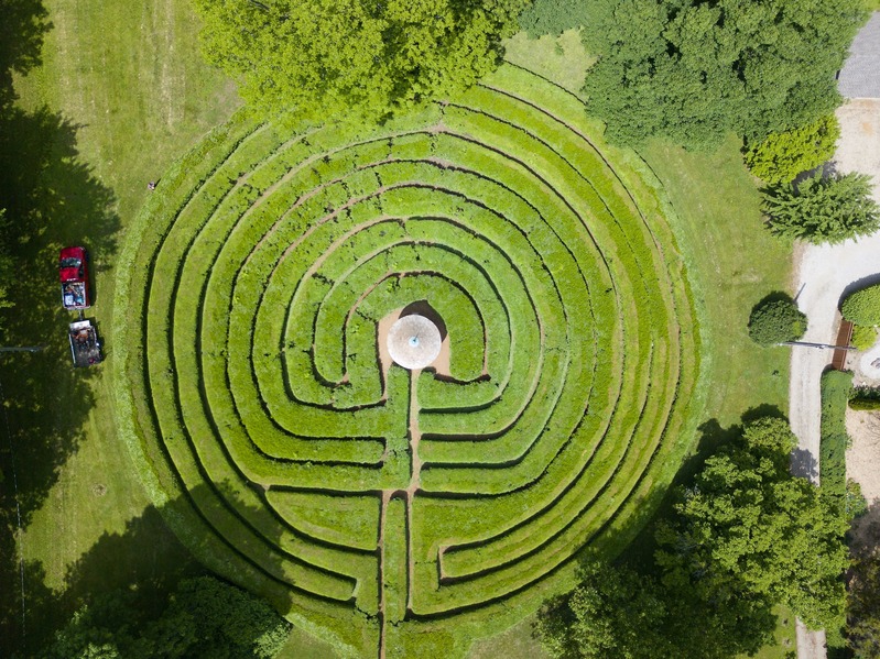 The labyrinth at the nearby town of New Harmony