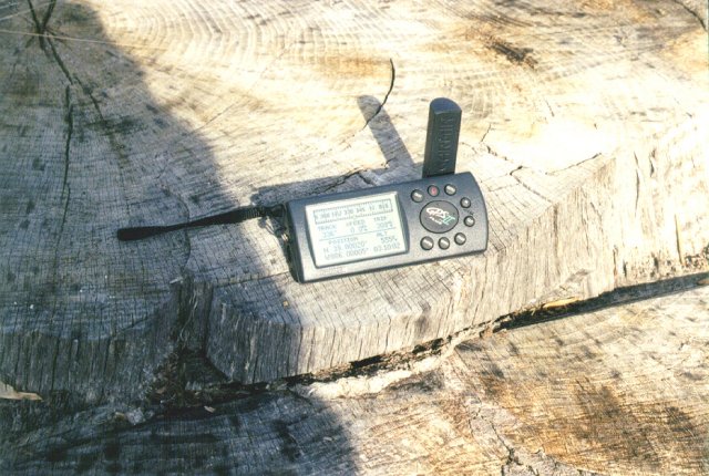 GPS on adjacent stump
