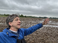 #7: Joseph Kerski at the confluence point.