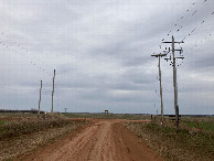 #7: Looking across Stateline Rd into Oklahoma, near the southwest corner of the confluence's field