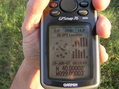 #8: As I was walking away from the confluence, a rare sight:  Recording position from 12 GPS satellites!