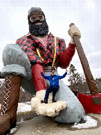#11: Paul Bunyan statue in Akeley Minnesota, east of the confluence.