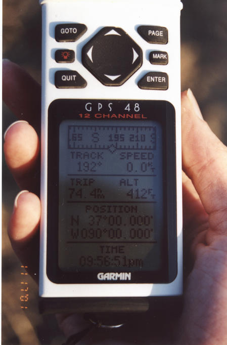 Shot of the GPS
