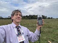 #8: Joseph Kerski at the confluence point. 