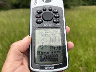 #7: GPS reading at the confluence point.