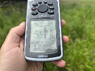 #7: GPS reading at the confluence point.