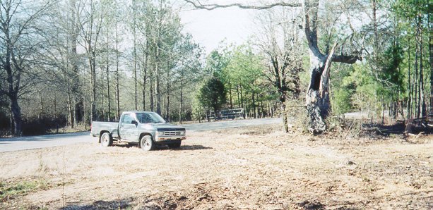 My transportation.  This clearing is plainly visible on the aerial photo.