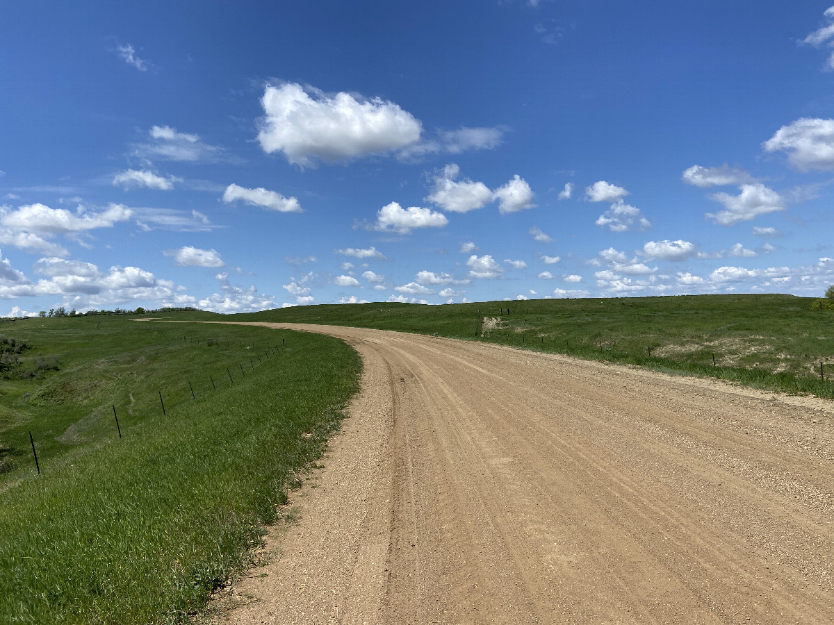 Nearest road to the confluence point. 