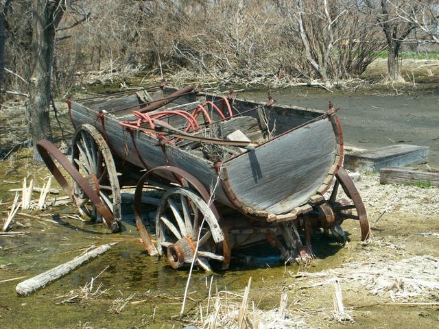 Old abandoned wagon