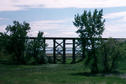 #4: Railroad trestle and Lake Sakakawea