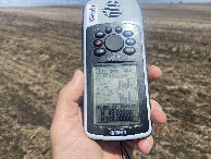 #6: GPS reading at the confluence point. 