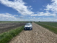 #9: Nearest road to the confluence point looking south. 