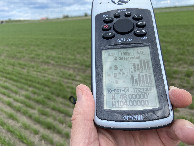 #6: GPS reading at the confluence point.  