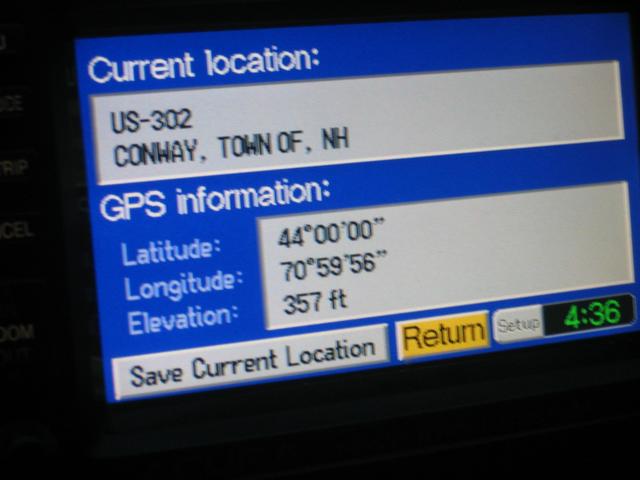 GPS in the car