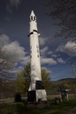 #7: A Redstone rocket in the town of Warren, en route to the confluence point 