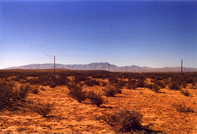 Looking west, with the Caballo Mtns in background.
