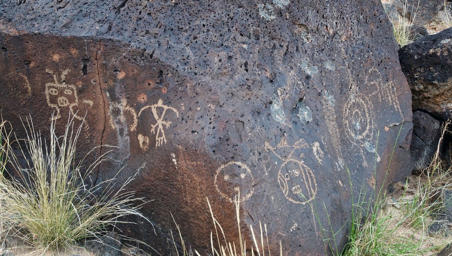 Nearby "Petroglyph National Monument", on the western edge of Albuquerque 