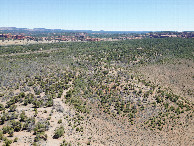 #9: View East, from 120m above the point