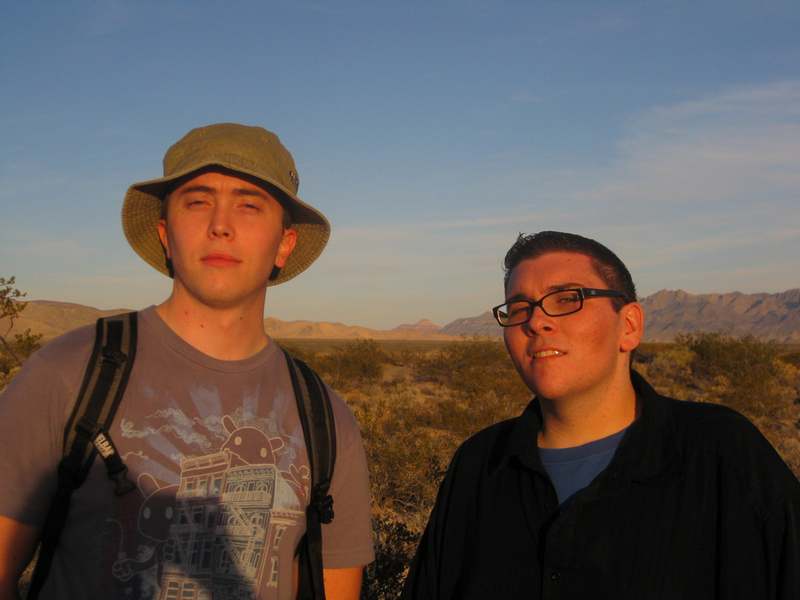 D. Hinz and J. Winters at the confluence point.