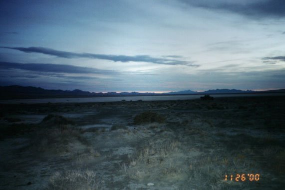 A shot of the dry lake bed to the SSW of the confluence.