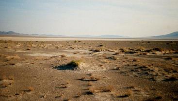 #1: A view to the south across the dry lake bed.