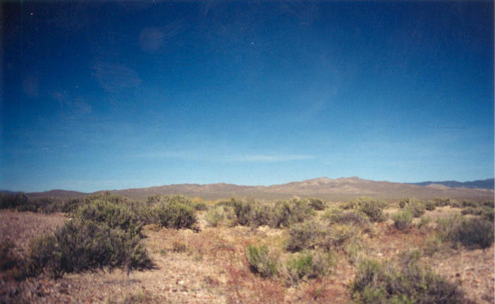 Looking west at Mount Anna in the Monte Cristo Mountains.