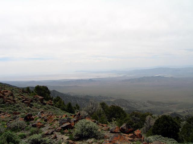 West across Antelope Valley.  Carson Sink visible in distance