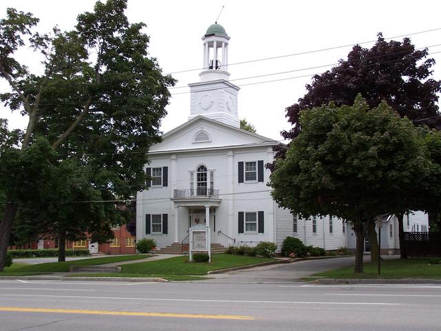 A church on Main Street