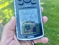#7: GPS reading at the confluence point. 