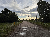 #10: Nearest road to the confluence looking west.  