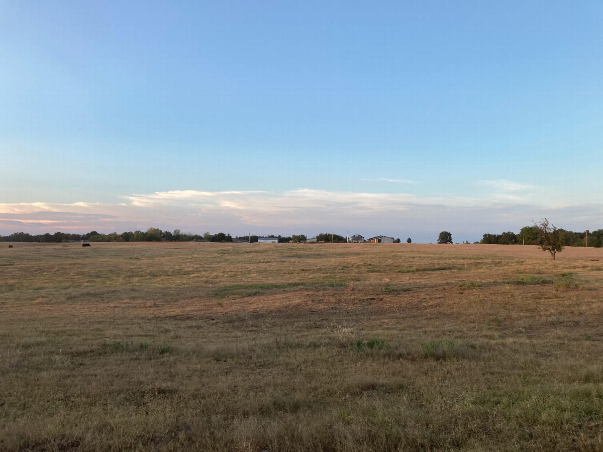 Looking north, toward the confluence